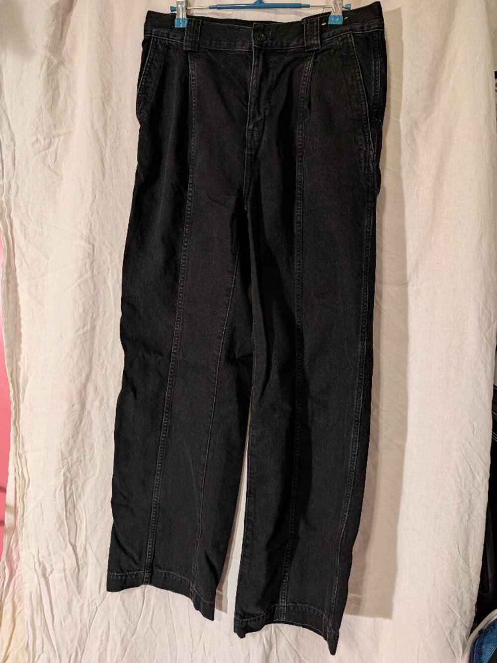 Madewell Black Wide Leg Trouser Jeans Size 28